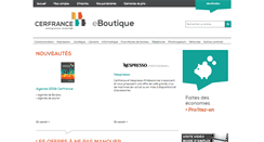 Desktop Screenshot of cerfrance-eboutique.com